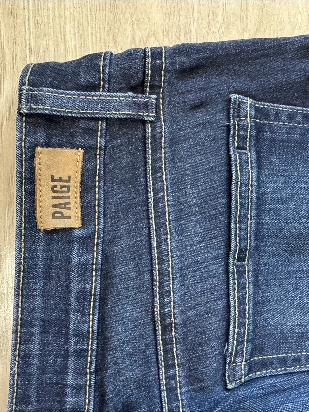 PAIGE Dark Wash Slim Straight Skinny Jeans Stretch Womens Premium Denim Size 27